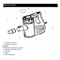 Καπάκι κάδου ηλεκτρικού σκουπάκι IZZY original IZZY SKKAD0002K
