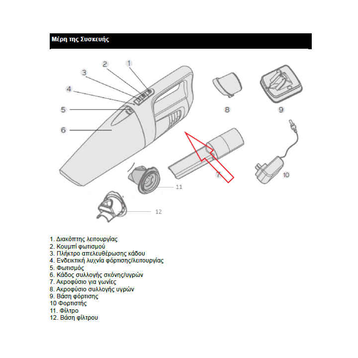 Μπαταρίες για επαναφορτιζόμενο σκουπακι χειρός IZZY original IZZY SKBAT0003