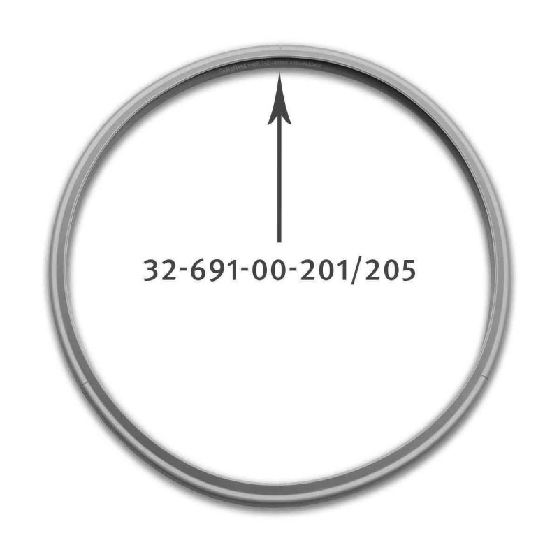 Λάστιχο καπακιού χύτρας ταχύτητος 8-10 λίτρων FISSLER original FISSLER XITR0002