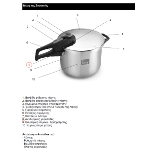 Λαβή κάτω χύτρας ταχύτητος IZZY original IZZY XITR0217