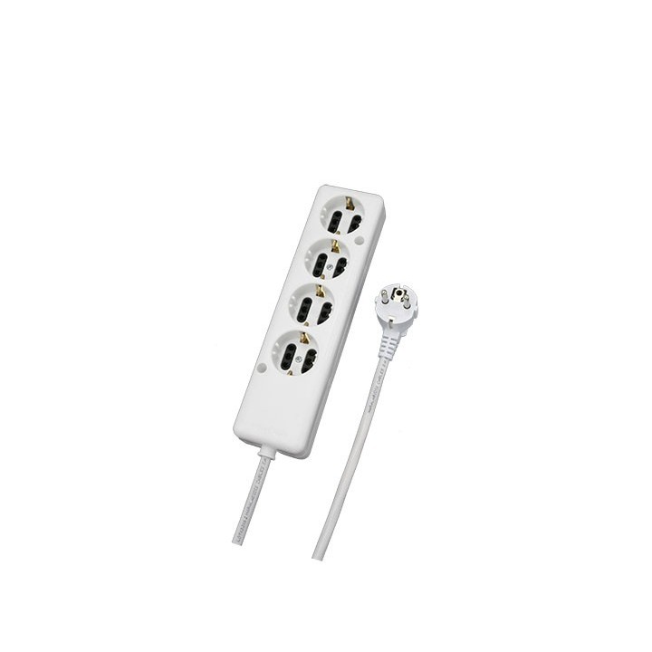 Τετράπριζο ευθύα με καλώδιο χωρίς διακόπτη ΓΕΝΙΚΗΣ ΧΡΗΣΗΣ