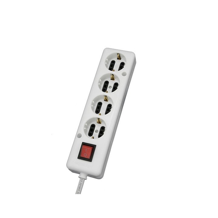 Τετράπριζο ευθύα με καλώδιο και διακόπτη ΓΕΝΙΚΗΣ ΧΡΗΣΗΣ ΓΕΝΙΚΗΣ ΧΡΗΣΗΣ POL0016