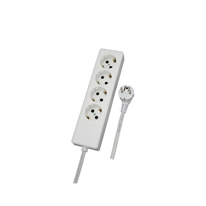 Τετράπριζο γωνιακό με καλώδιο χωρίς διακόπτη ΓΕΝΙΚΗΣ ΧΡΗΣΗΣ