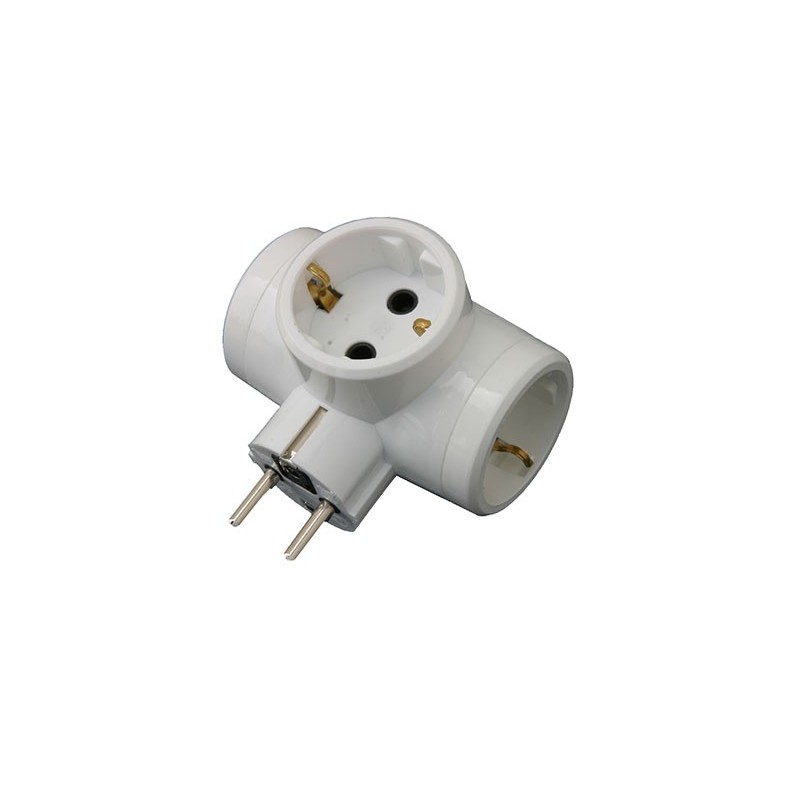 Σταυρός σούκο τριπλός κατάλληλο για τη σύνδεση συσκευών σε πρίζα με καπάκι ΓΕΝΙΚΗΣ ΧΡΗΣΗΣ