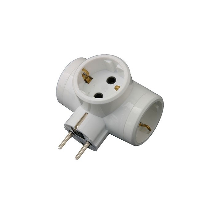 Σταυρός σούκο τριπλός κατάλληλο για τη σύνδεση συσκευών  σε πρίζα με καπάκι ΓΕΝΙΚΗΣ ΧΡΗΣΗΣ