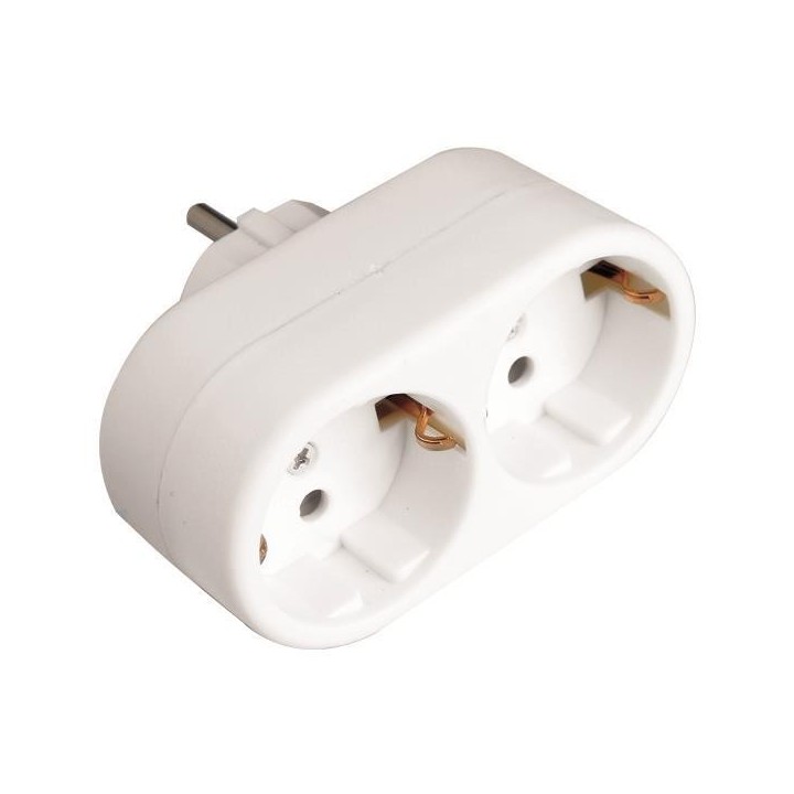 Αντάπτορας από ένα σούκο αρσενικό σε δύο σούκο θυληκά ΓΕΝΙΚΗΣ ΧΡΗΣΗΣ EUROLAMP POL0032