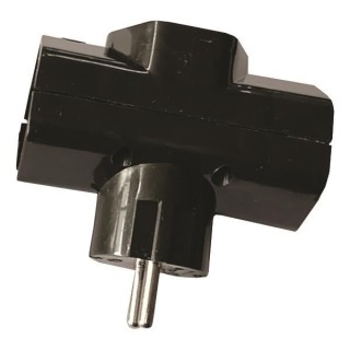 Αντάπτορας από ένα σούκο αρσενικό σε τρία σούκο θηλυκά ΓΕΝΙΚΗΣ ΧΡΗΣΗΣ EUROLAMP POL0035