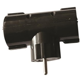 Ταφ αντάπτορας από ένα σούκο αρσενικό σε δύο σούκο θηλυκά ΓΕΝΙΚΗΣ ΧΡΗΣΗΣ EUROLAMP POL0036