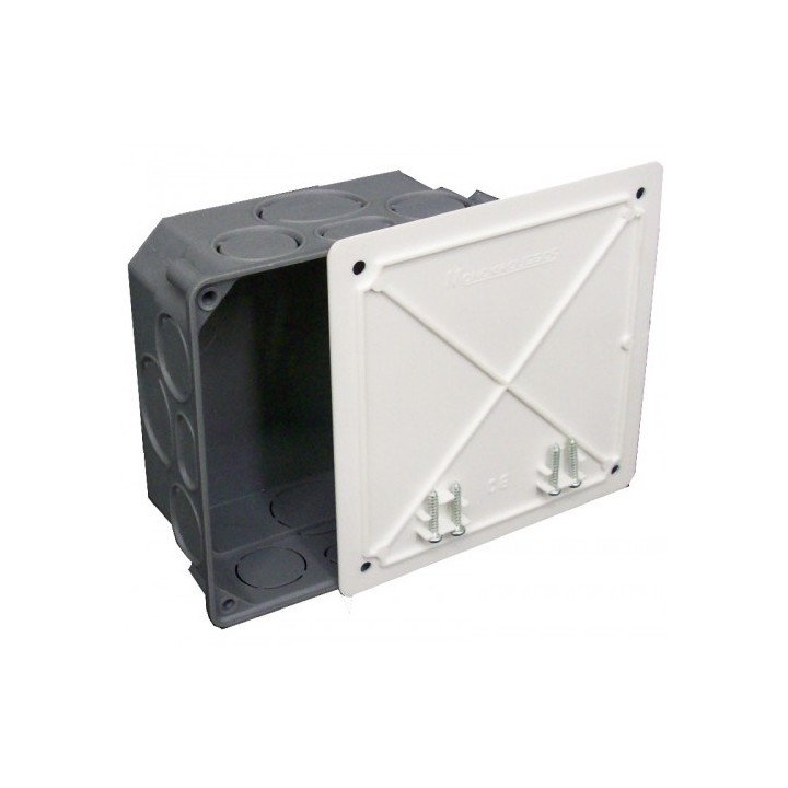 Κουτί διακλάδωσης τετράγωνο (ΜΠΟΥΑΤ) με καπάκι ΓΕΝΙΚΗΣ ΧΡΗΣΗΣ