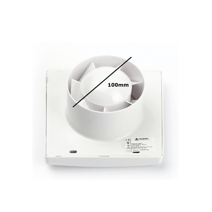 Εξαεριστήρας μπάνιου/λουτρού Φ100 STANDART DOSPEL ΓΕΝΙΚΗΣ ΧΡΗΣΗΣ EXB0001
