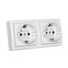 Πρίζα σούκο διπλή μίνι χωρίς καπάκι ΓΕΝΙΚΗΣ ΧΡΗΣΗΣ