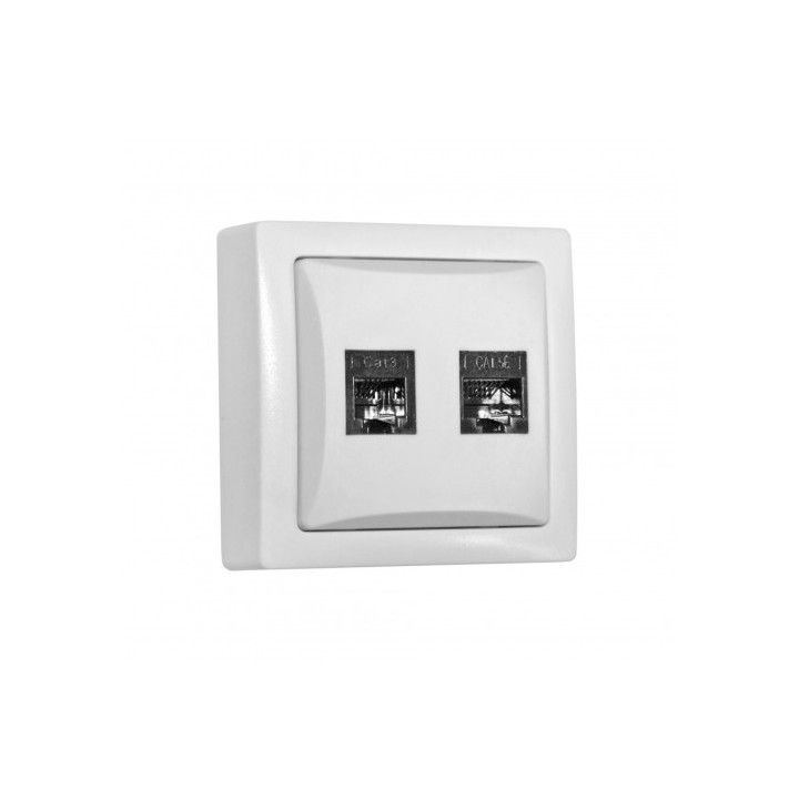 Πρίζα εξωτερική τηλεφώνου διπλή μίνι ΓΕΝΙΚΗΣ ΧΡΗΣΗΣ