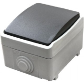 Διακόπτης στεγανός εξωτερικός απλός γκρί ΓΕΝΙΚΗΣ ΧΡΗΣΗΣ ΓΕΝΙΚΗΣ ΧΡΗΣΗΣ DY0013