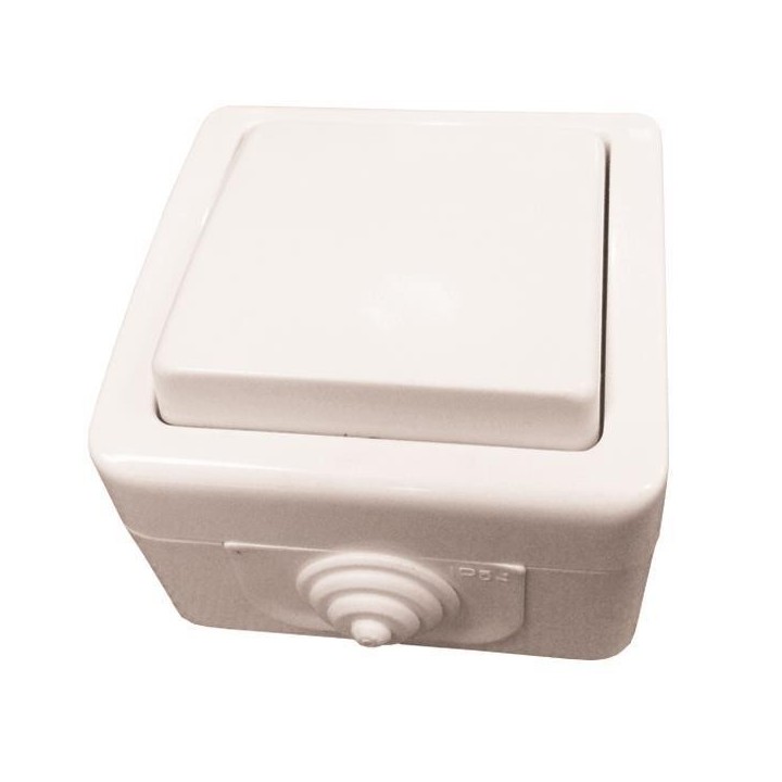 Διακόπτης στεγανός εξωτερικός αλέ ρετούρ λευκός ΓΕΝΙΚΗΣ ΧΡΗΣΗΣ ΓΕΝΙΚΗΣ ΧΡΗΣΗΣ DY0015