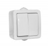Διακόπτης στεγανός εξωτερικός διπλός κομιτατέρ λευκός ΓΕΝΙΚΗΣ ΧΡΗΣΗΣ