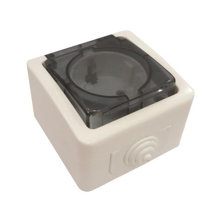 Πρίζα σούκο μονή στεγανή εξωτερική λευκή ΓΕΝΙΚΗΣ ΧΡΗΣΗΣ ΓΕΝΙΚΗΣ ΧΡΗΣΗΣ DY0020