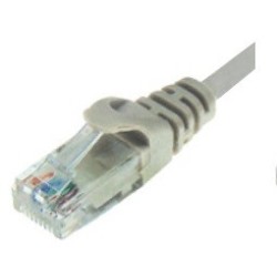 Καλώδιο δικτύου CAT6 UTP patch cord 0.5m σε γκρι χρώμα