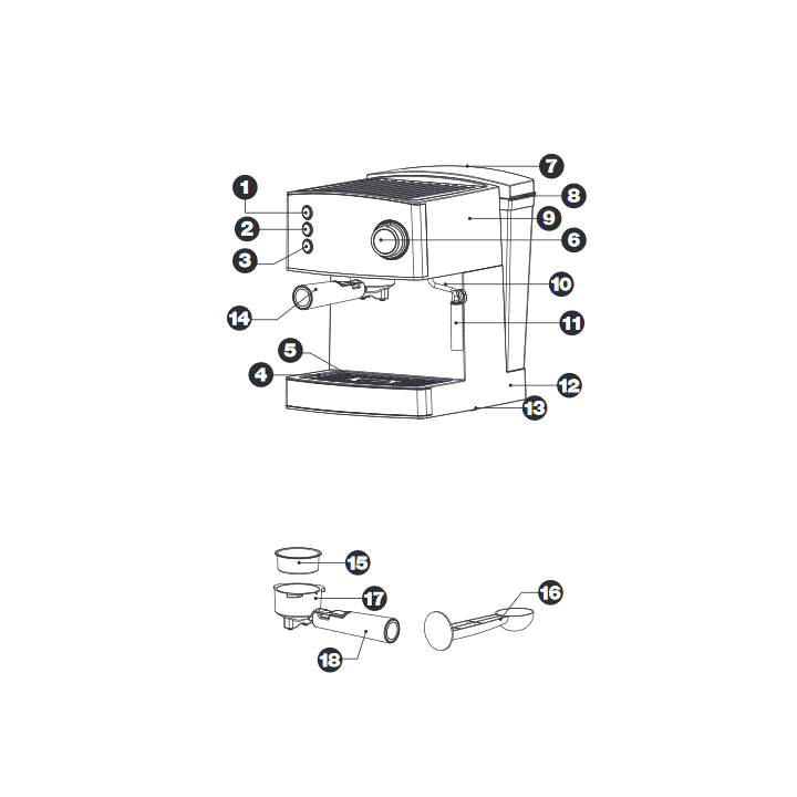 Φίλτρο μηχανής espresso για έτοιμη δόση (κάψουλα) PYREX original