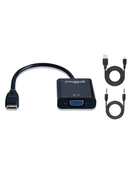 Converter για σύνδεση συσκευών με mini HDMI έξοδο σε οθόνες και προτζέκτορες με VGA είσοδο  PTH-026