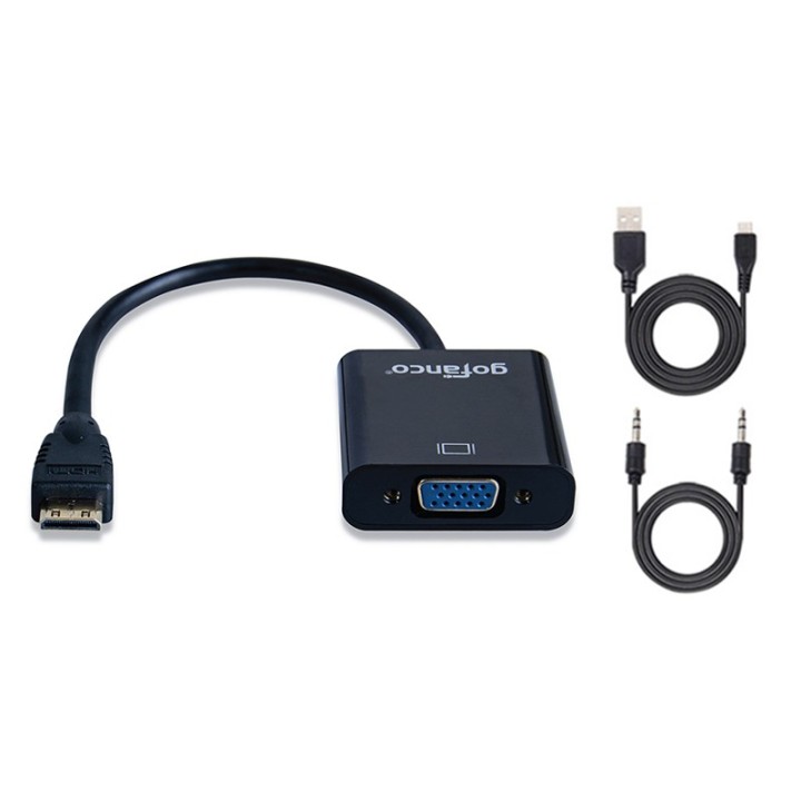 Converter για σύνδεση συσκευών με mini HDMI έξοδο σε οθόνες και προτζέκτορες με VGA είσοδο