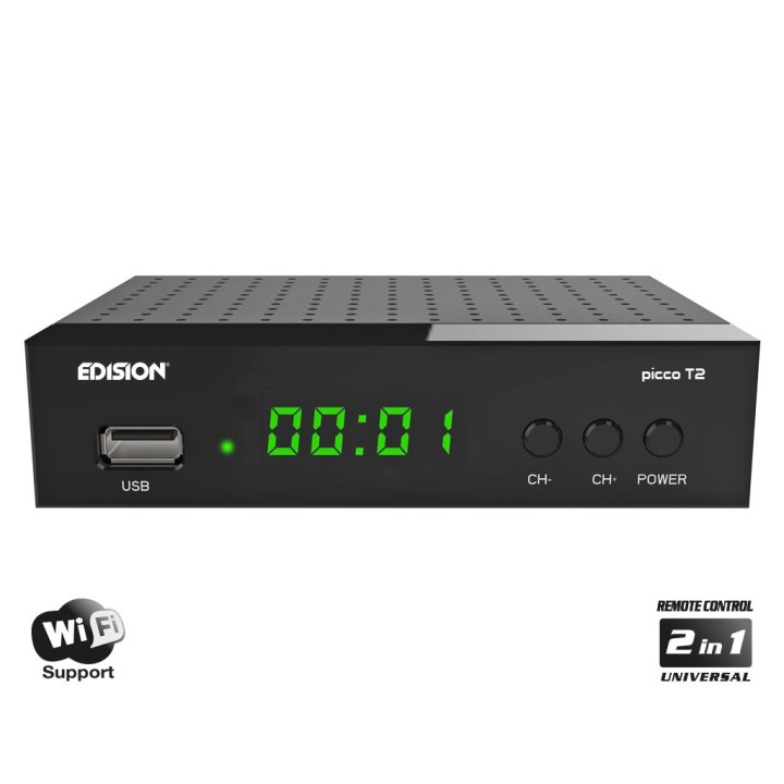 Επίγειος ψηφιακός δέκτης MPEG-4 υψηλής ευκρίνειας PICCO T2 EDISION
