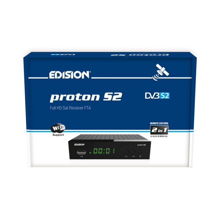 Δορυφορικός δέκτης υψηλής ευκρίνειας ΡRΟΤΟΝ S2 EDISION EDISION DKT0002