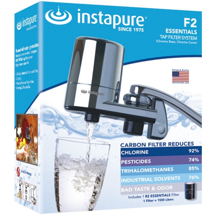 Φίλτρο νερού βρύσης από την Instapure με χρωμέ κορμό και χρωμέ καπάκι. INSTAPURE 600152