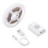 LED strip with motion sensor, 1 m, warm color, battery operated