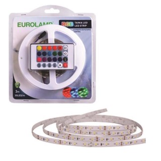 Ταινία Led κίτ 3 μέτρων RGB 10W/m EUROLAMP 147-70011