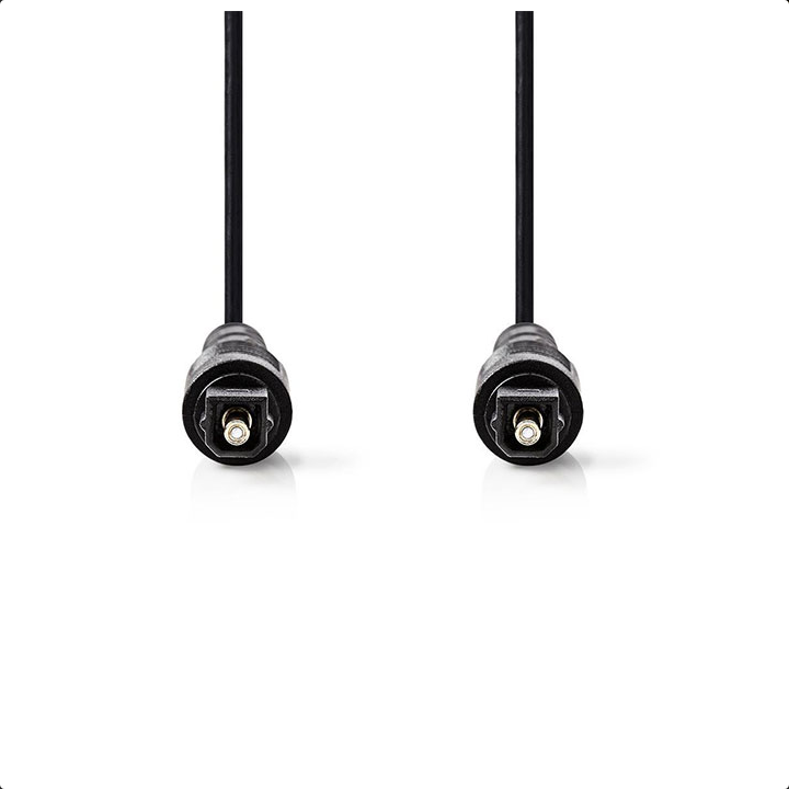 Καλώδιο οπτικής ίνας Toslink σε Toslink connector PVC 1.5m σε μαύρο χρώμα ΓΕΝΙΚΗΣ ΧΡΗΣΗΣ OPT0001
