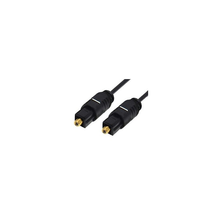 Καλώδιο οπτικής ίνας Toslink σε Toslink connector PVC 3m σε μαύρο χρώμα ΓΕΝΙΚΗΣ ΧΡΗΣΗΣ OPT0002