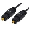 Καλώδιο οπτικής ίνας Toslink σε Toslink connector PVC 3m σε μαύρο χρώμα