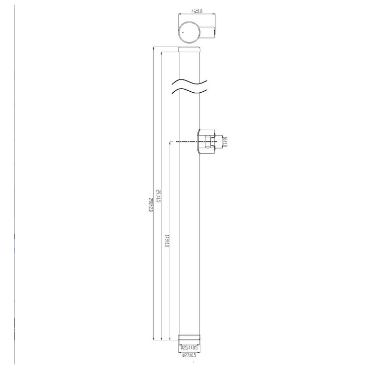 Λάμπα led linestra μικρή 5W 30cm 1 πόδι  LIN0001
