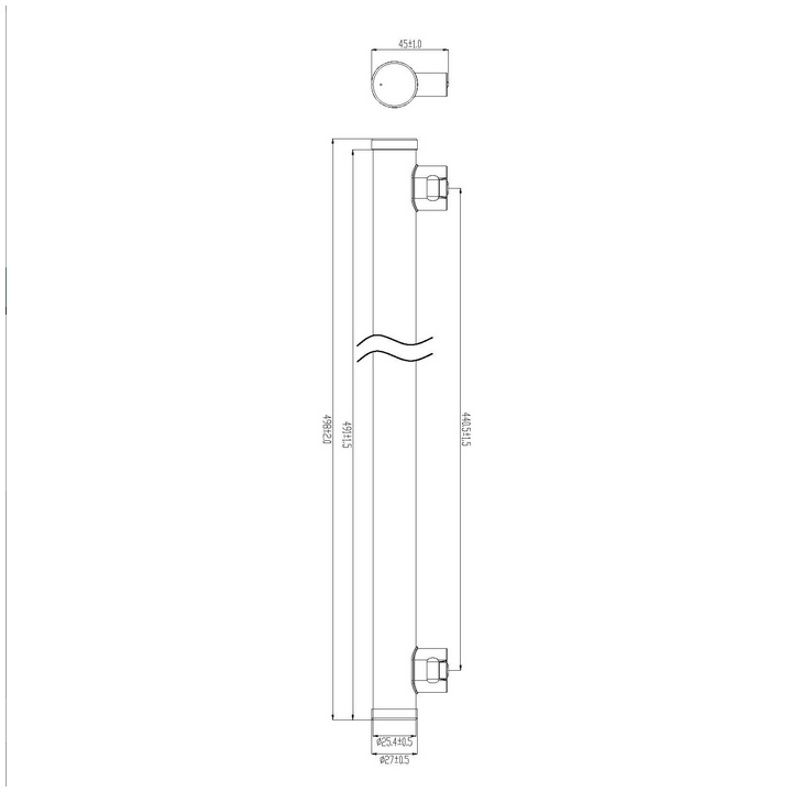 Λάμπα led linestra μεγάλη 7,5W 50cm SYLVANIA 2πόδια SYLVANIA LIN0004