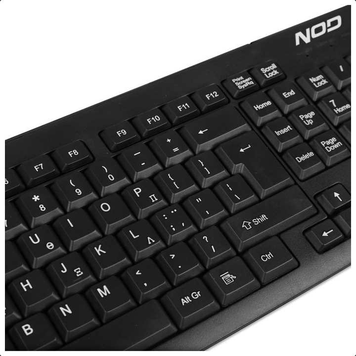Σετ ασύρματο πληκτρολόγιο και ποντίκι 2,4GHz, με ελληνικό layout NOD 141-0111