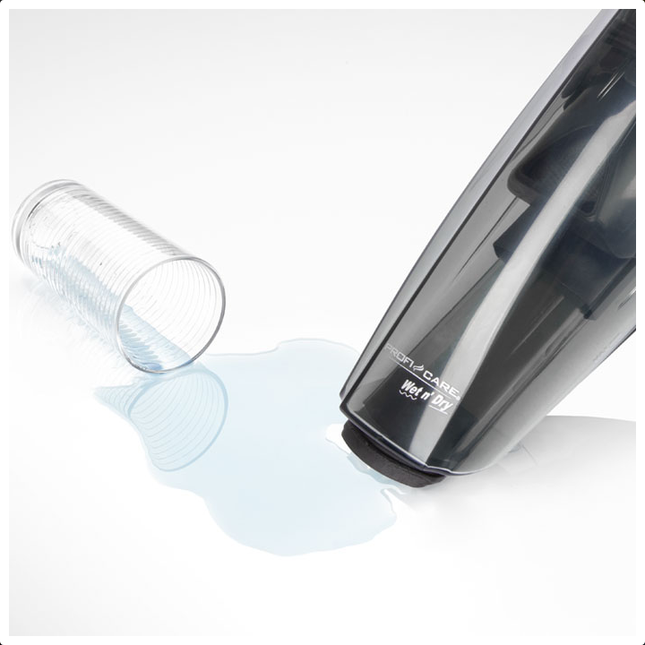 Επαναφορτιζόμενο σκουπάκι χειρός wet & dry 14,8V, που λειτουργεί με μπαταρία λιθίου 2200 mAh