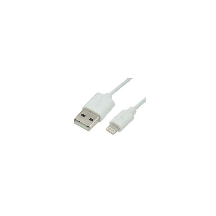 Καλώδιο Lightning σε USB, για φόρτιση και μεταφορά δεδομένων σε λευκό χρώμα συσκευών iPHONE 5/6/iPAD ΓΕΝΙΚΗΣ ΧΡΗΣΗΣ IPH0001