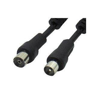 Καλώδιο κεραίας TV RF αρσενικό σε RF θηλυκό 5m,  μαύρο