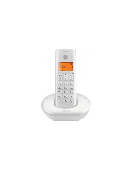Ασύρματο τηλέφωνο MOTOROLLA E201 White με ανοιχτή ακρόαση PANASONIC ASYR0007