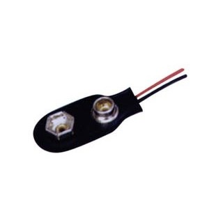 Μπαταριοθήκη για πλακέ μπαταρία 9V με κλίπ και καλώδιο ΓΕΝΙΚΗΣ ΧΡΗΣΗΣ BATT0001