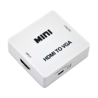 Μετατροπέας HDMI σε VGA και 3,5mm jack για ήχο σε λευκό χρώμα  CAB-H073