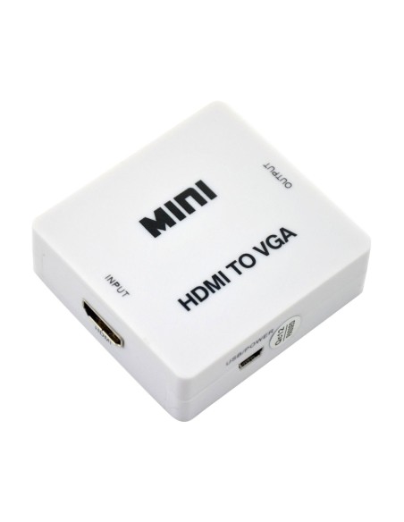 Μετατροπέας HDMI σε VGA και 3,5mm jack για ήχο σε λευκό χρώμα  CAB-H073