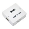 HDMI to VGA converter and 3.5mm jack for audio in white
