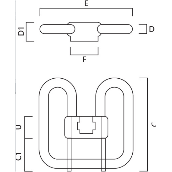 Λάμπα φθορίου  πέταλο  Lynx QE 28W GR10Q 840 SYLVANIA