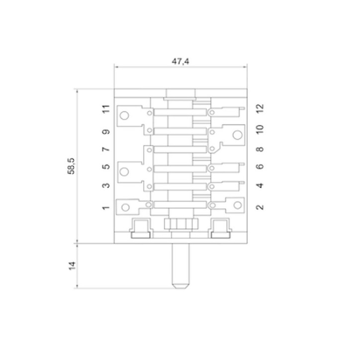 Διακόπτης επιλογής φούρνου κουζίνας ΓΕΝΙΚΗΣ ΧΡΗΣΗΣ ΓΕΝΙΚΗΣ ΧΡΗΣΗΣ DEF0087