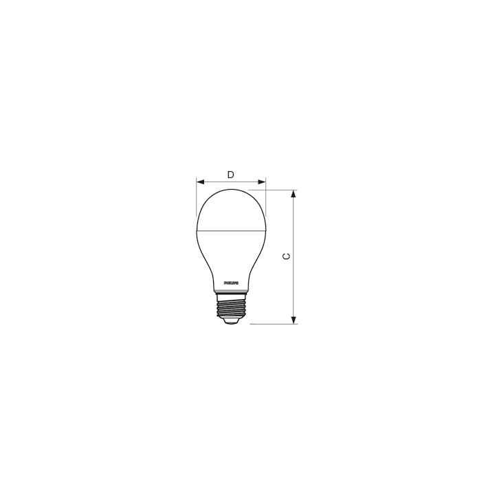 Λάμπα led 17W E27 A60 2700Κ PHILIPS PHILIPS A671727PH