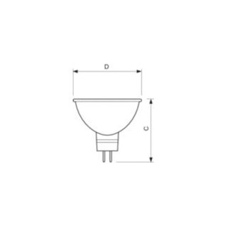 Λάμπα διχρωική Accentline 20W GU5.3 3000K 12V LEUCI  MR162030GU5.3