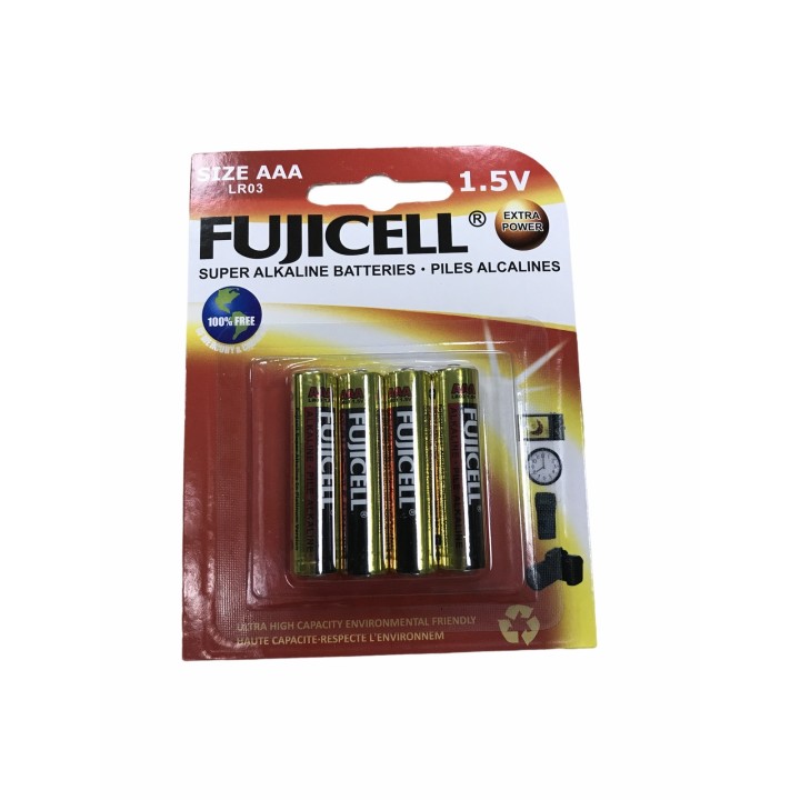 Αλκαλική μπαταρία ΑΑA - LR03 Alkaline FUJICELL σε 4 τεμαχίων