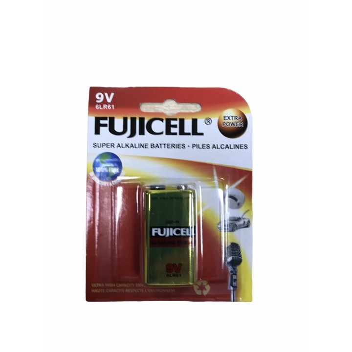 Αλκαλική μπαταρία πλακέ 9V - 6LR61 FUJICELL FUJICELL LR61