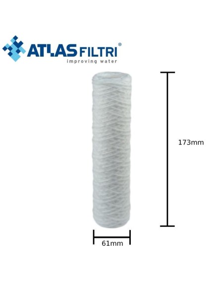 Ανταλλακτικό φίλτρο νήματος FA 7 SX 7" 25 microns Atlas Filtri 14105 ATLAS FILTRI 140025